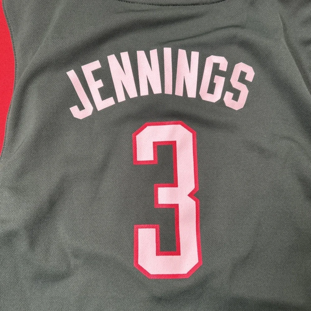Adidas Milwaukee Bucks Jennings #3 NBA Green Youth Jersey - Size Large